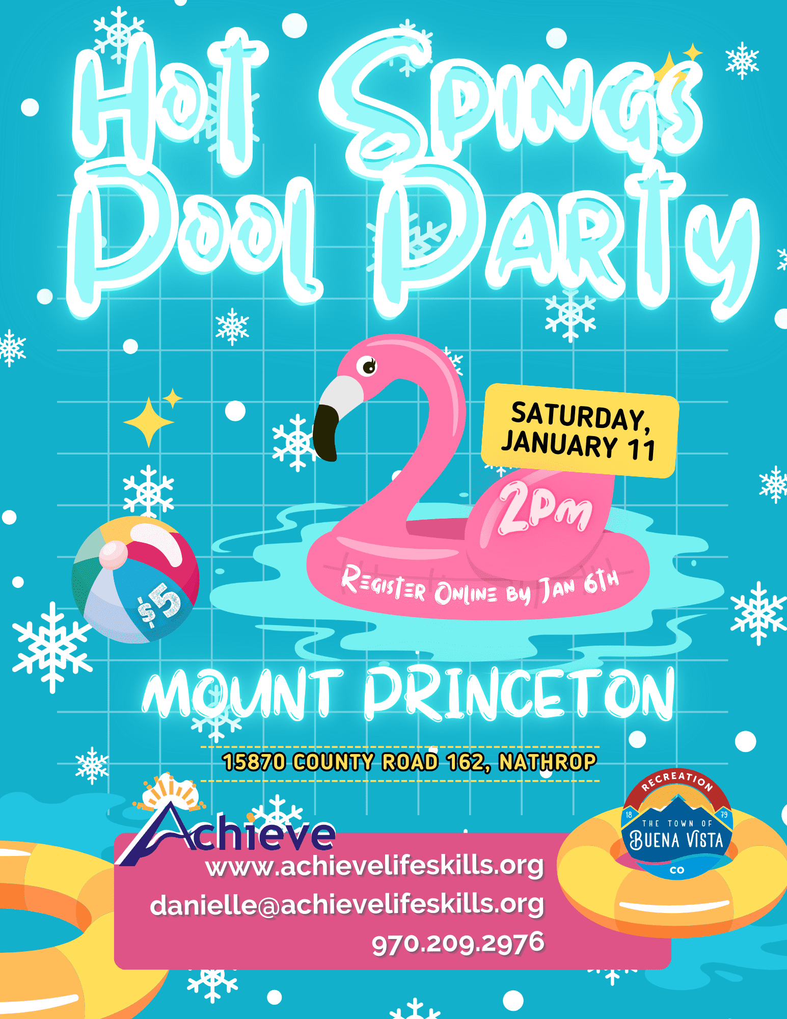 Hot Spring Pool Party Achieve Social: Hot Springs Pool Party - January 11, 2025 - Buena Vista ...